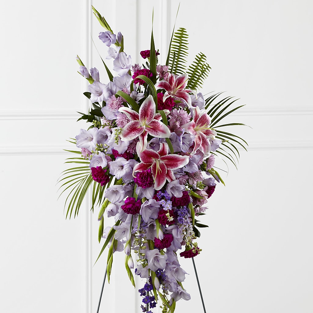 Tender Touch Standing Spray – KELLY ANN'S FLORAL, Wilkes Barre PA