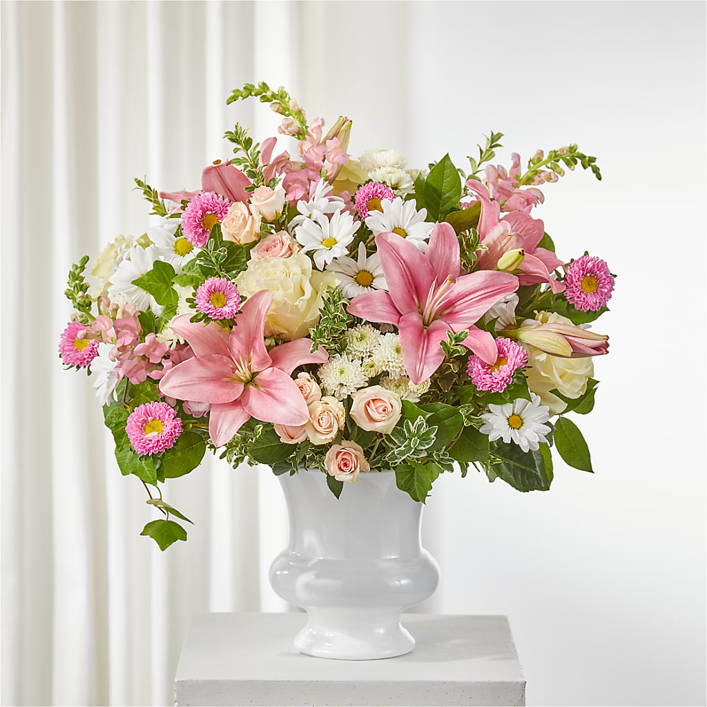 Empathetic Blooms Urn Arrangement – KELLY ANN'S FLORAL, Wilkes Barre PA