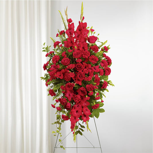 From the Heart Standing Spray – KELLY ANN'S FLORAL, Wilkes Barre PA